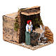Woman with chestnuts measuring 7cm, animated nativity figurine s3