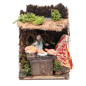 Santons animés crèche de Noël: Boucher 4 cm crèche animée