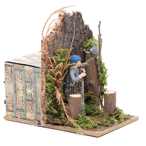 Hunter measuring 7cm, animated nativity figurine 3