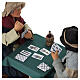 Joueurs de cartes 24 cm mouvement crèche napolitaine s4