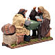 Animated Neapolitan Nativity figurines 2 card players 24cm s2