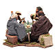 Animated Neapolitan Nativity figurines 4 card players 24cm s2