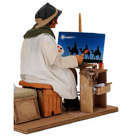 Peintre 24 cm mouvement crèche napolitaine
