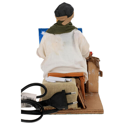 Pintor em movimento para presépio napolitano figuras altura média 24 cm 5