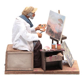 Animated Neapolitan Nativity figurine painter 24cm