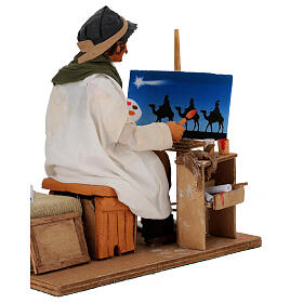 Animated Neapolitan Nativity figurine painter 24cm