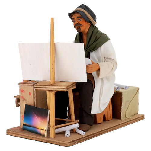 Animated Neapolitan Nativity figurine painter 24cm 4