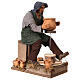 Animated Neapolitan Nativity figurine Man working with ceramics 30cm s3