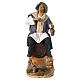 Animated Neapolitan Nativity figurine Drunkard on cask 30cm s1