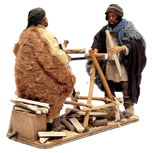 Boucherons 2 santons 24 cm crèche napolitaine 5