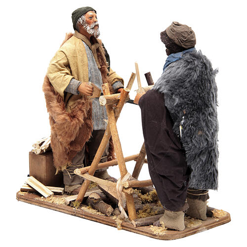 Boscaioli 2 personaggi 24 cm presepe napoletano 3
