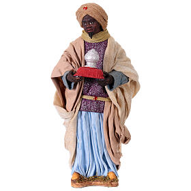 Schwarzer König 30cm bewegliche Krippenfigur