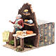Man selling cheese measuring 10cm, animated nativity figurine s2