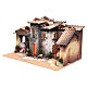 Nativity village with holy family 12cm, animated measuring 28x60x35cm s2