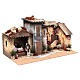Nativity village with holy family 12cm, animated measuring 28x60x35cm s3