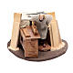 Moving nativity scene woodcutter in pvc 10 cm s1