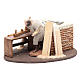 Moving nativity scene woodcutter in pvc 10 cm s2