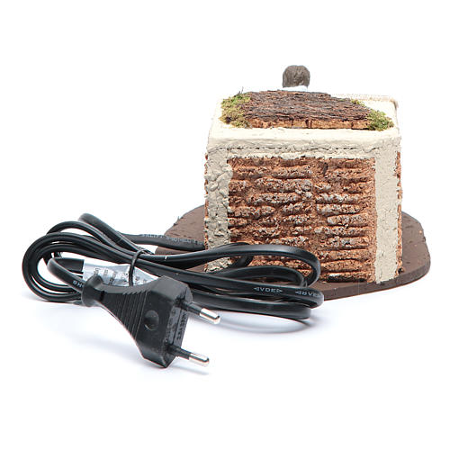 Lavandaia presepe da 10 cm con movimento in pvc 4