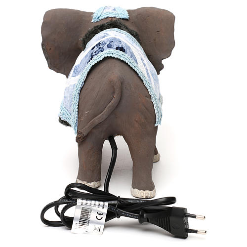 Elephant 12cm Neapolitan Nativity animated figurine 5