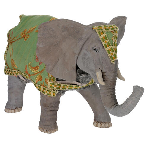 Elefante con movimento 12 cm presepe napoletano 3