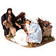 Moving sitting holy family Neapolitan nativity scene 12 cm s3