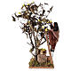 Moving man with ladder leaning on tree 12 cm Neapolitan nativity scene s1