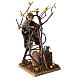 Moving man with ladder leaning on tree 12 cm Neapolitan nativity scene s2