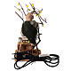 Moving man with ladder leaning on tree 12 cm Neapolitan nativity scene s4