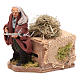 Moving 10 cm farmer Neapolitan nativity scene s2