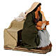 Donna allatta 10 cm con movimento presepe Napoli s3