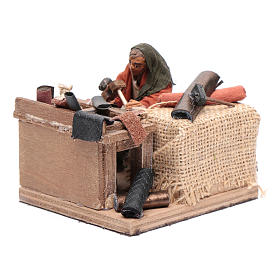 Moving shoemaker for nativity scene 10 cm