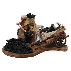 Presepe Napoletano: Carbonaio 10 cm con movimento presepe napoletano