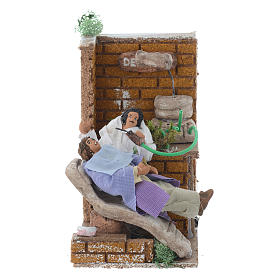 Movimento presepe: Dentista 10 cm con movimento terracotta