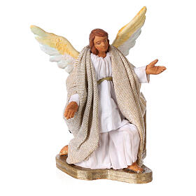Moving angel 12 cm for Neapolitan nativity scene