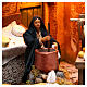 Moving woman mixing polenta and cheeses 12 cm  for Neapolitan nativity scene s2