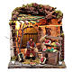 Moving fruit vendor scene 12 cm for Neapolitan nativity scene s1