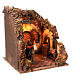 Woman sweeping home for Neapolitan Nativity scene, moving statue s4