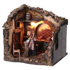 Belén napolitano: Ambientación movimiento mujer con escoba belén napolitano 12 cm