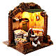 Mouvement crèche scène femme qui pétrit le pain 12 cm s3