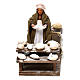 Moving woman kneading 10 cm for Neapolitan nativity scene s1