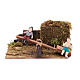 Enfants sur balançoire à bascule en mouvement crèche napolitain 8 cm s1