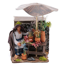 Neapolitanische Krippe: Blumenhändlerin 8cm bewegliche Krippenfigur Neapolitanische Krippe: Blumenhändlerin 8cm bewegliche Krippenfigur