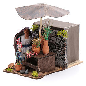 Neapolitanische Krippe: Blumenhändlerin 8cm bewegliche Krippenfigur Neapolitanische Krippe: Blumenhändlerin 8cm bewegliche Krippenfigur