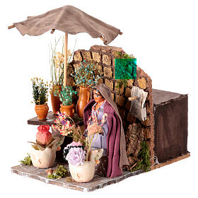 Neapolitan nativity scene moving florist 8 cm