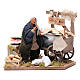 Neapolitan nativity scene statue woman with fritter cart 12 cm s1