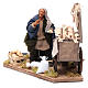Neapolitan nativity scene statue woman with fritter cart 12 cm s2