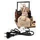 Neapolitan nativity scene statue man cutting caciotta cheese 10 cm s4