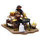 Woman cooking ears of wheat with movement 12 cm for Neapolitan nativity scene s3