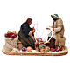 Animated Old Couple Spinning Yarn 12 cm Neapolitan Nativity s1