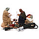 Animated Old Couple Spinning Yarn 12 cm Neapolitan Nativity s4